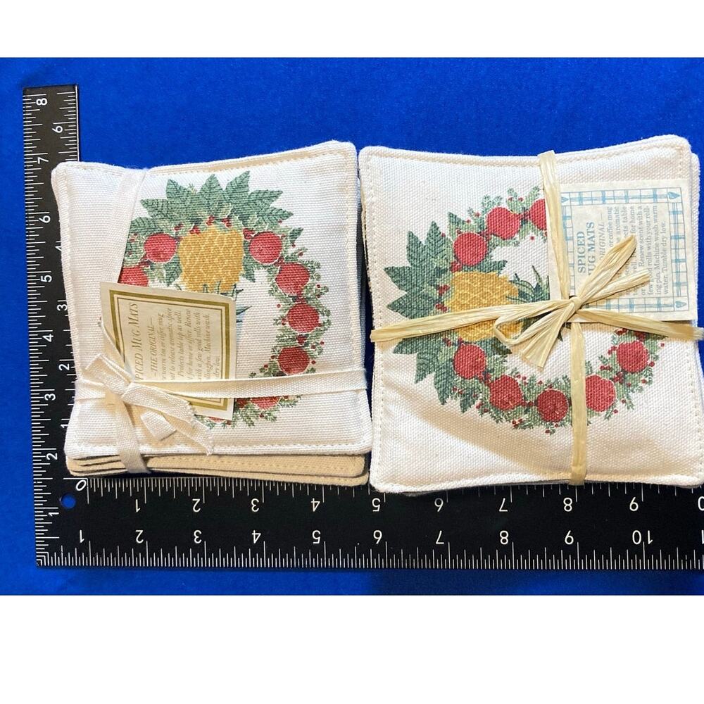 Alice's Cottage Spiced Mug Mats (8) Place Hot Tea/Coffee Cup Protective Coaster
